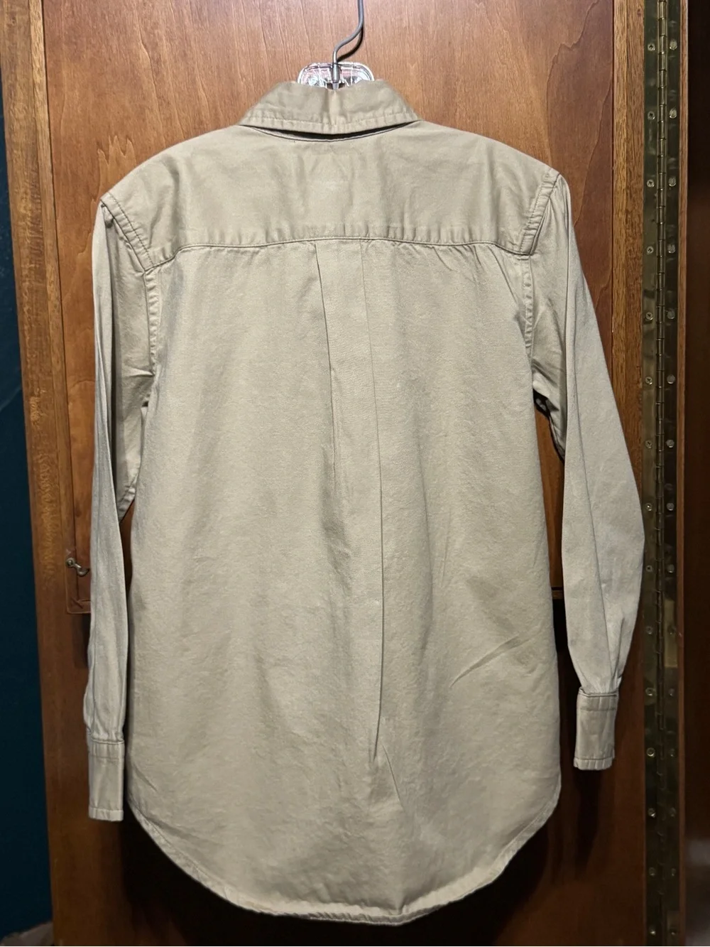 Polo Ralph Lauren Boys Size 6 Khaki Cotton Long Sleeve Button Down Shirt